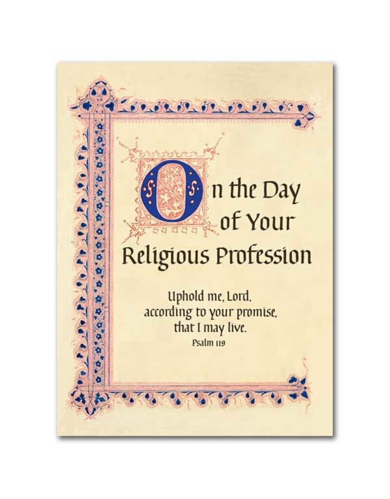 The Printery House On the Day of  Your Religious  Profession  Greeting Card