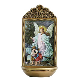 Christian Brands Guardian Angel 6" Holy Water Font