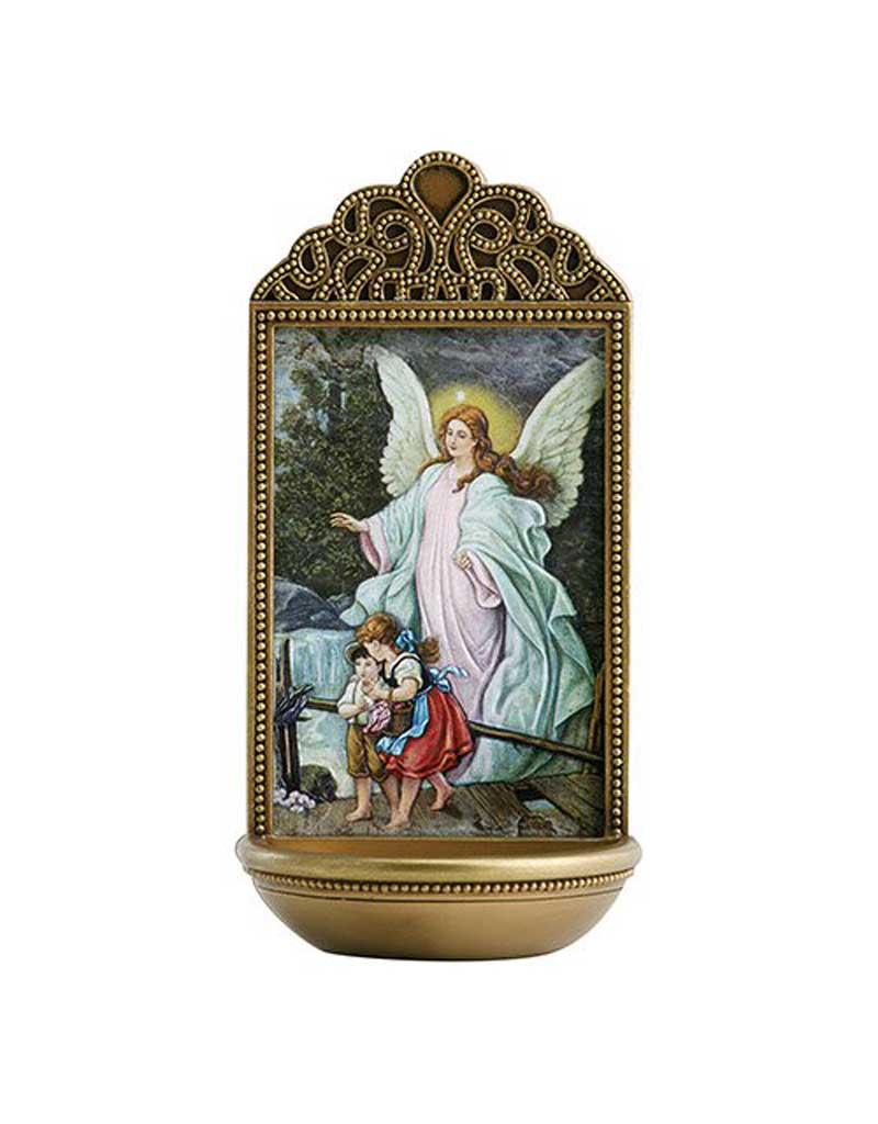 Christian Brands Guardian Angel 6" Holy Water Font