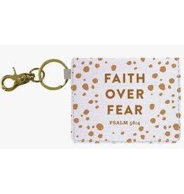 Kerusso Faith Over Fear Keychain ID Case - grace & truth