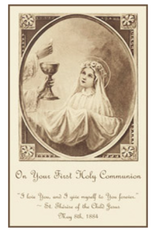 Saints Galore Catholic Publishing First Holy Communion | St. Thérèse Card
