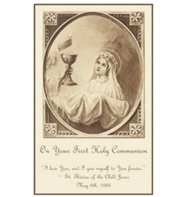 Saints Galore Catholic Publishing First Holy Communion | St. Thérèse Card