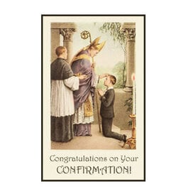 Saints Galore Catholic Publishing Congratulations on Your Confirmation! | Boy Card