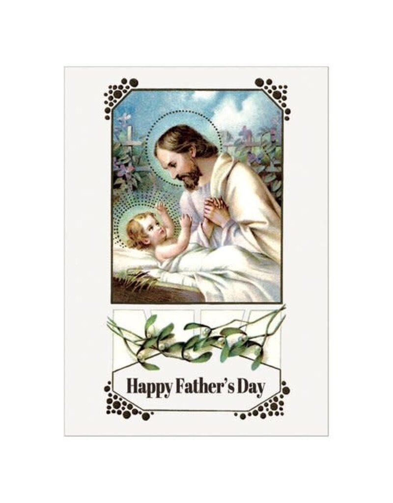 Saints Galore Catholic Publishing Happy Father's Day | St. Joseph Note Card