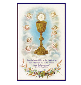 Saints Galore Catholic Publishing First Holy Communion | Holy Eucharist Card