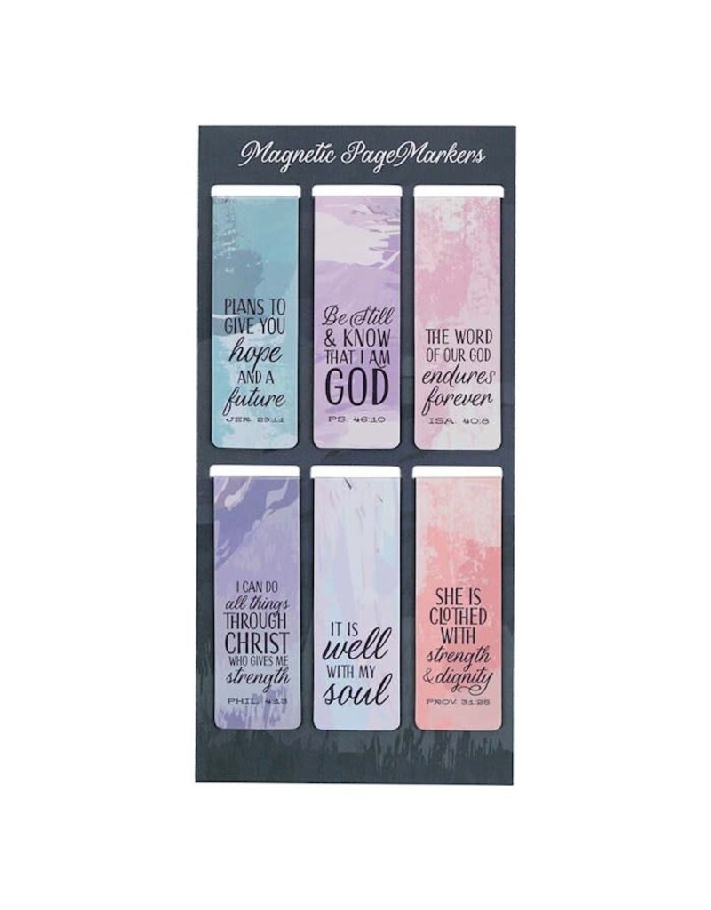 Christian Art Gifts Magnetic Pagemarker Set - Scenic (Set Of 6)