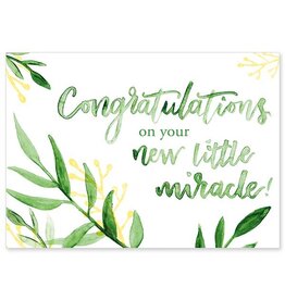 The Printery House Congratulations on Your Little Miracle! Baby Congratulations Card