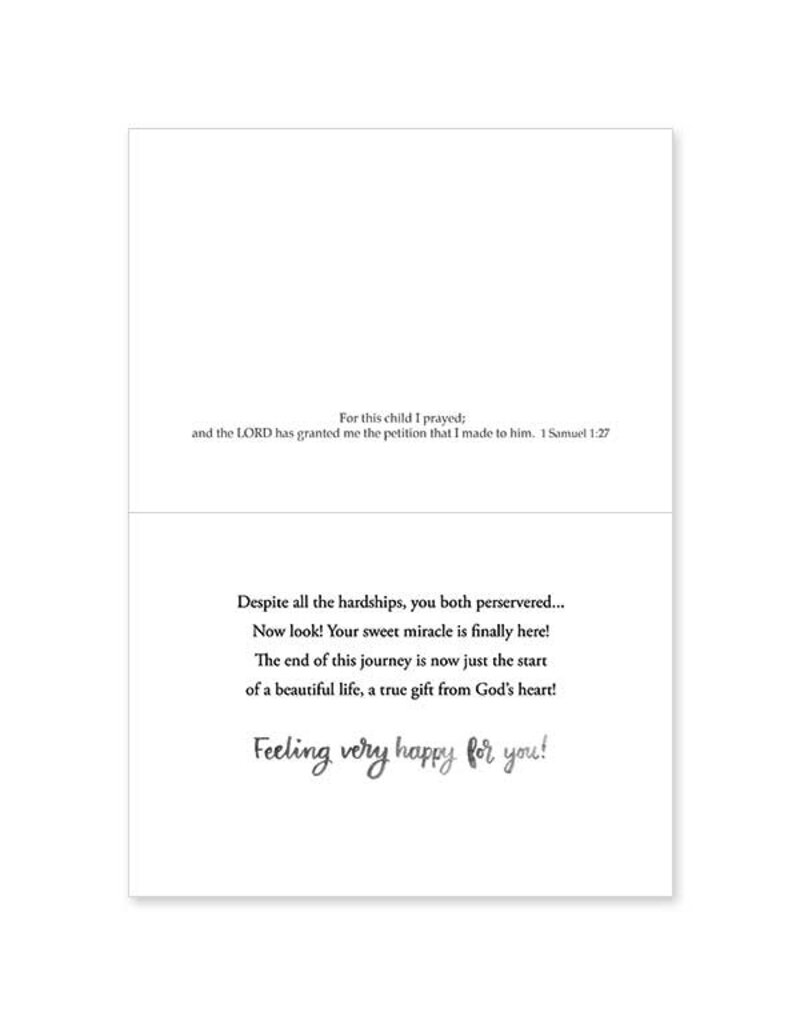 The Printery House Congratulations on Your Little Miracle! Baby Congratulations Card