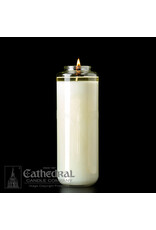 Cathedral Candle Co. 8 Day Domus Christi Glass Bottle Style 51% Beeswax (Box of 12)