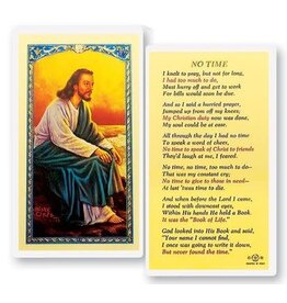 WJ Hirten Laminated Holy Card No Time