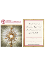 Foundation of Prayer for Priests Holy Hour for Priests Card