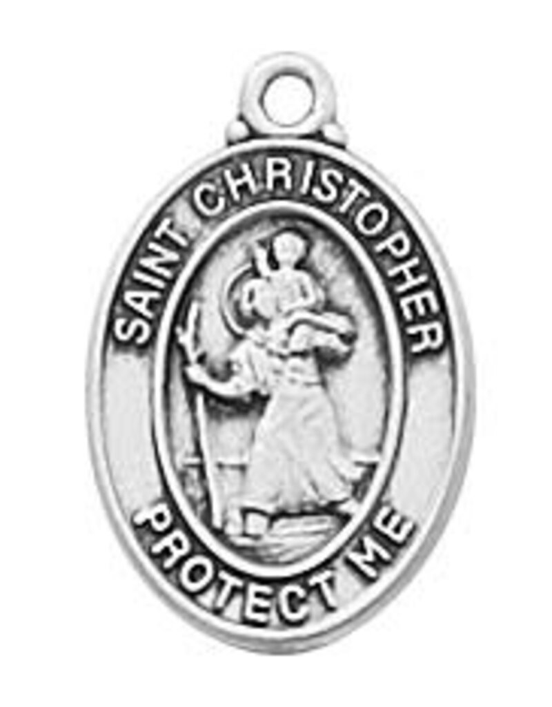 McVan Sterling Silver St. Christopher  13" Baby  Necklace