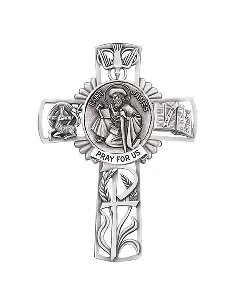 Jeweled Cross Company St. James Wall Cross (5") Queen of Angels