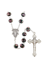 Creed Hand Painted Rosary - Black