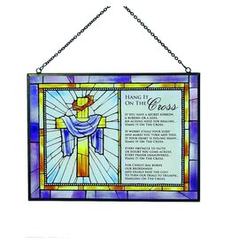 Cathedral Art Hang It On The Cross Prayer Poem Stained Glass Plaque