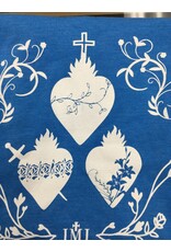 QOA Catholic Sacred Heart, Immaculate Heart, and Chaste Heart T-Shirt