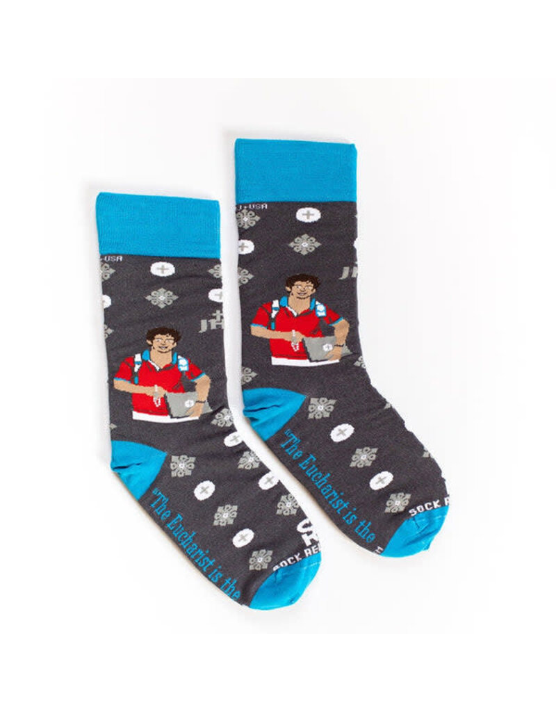 Sock Religious Sock Religious Adult Socks St. Carlo Acutis Eucharist