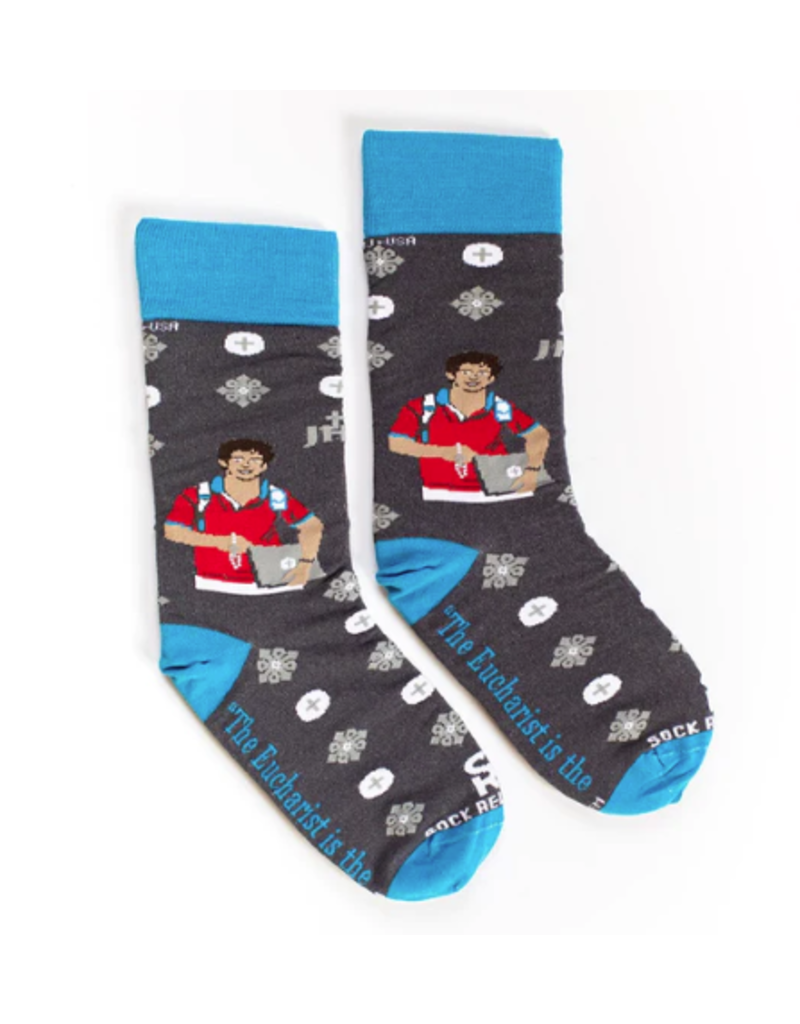 Sock Religious Sock Religious Adult Socks St. Carlo Acutis Eucharist