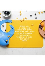 Be A Heart Meal Blessing Silicone Placemat (Mustard Yellow)