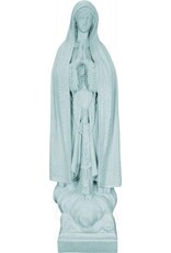 Space Age Plastics 24" Our Lady Of Fatima Plastic Garden Statue - Granite Finish