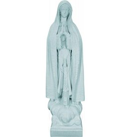 Space Age Plastics 24" Our Lady Of Fatima Plastic Garden Statue - Granite Finish