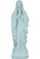 Space Age Plastics 24" Our Lady Of Lourdes Plastic Garden Statue - Granite Finish