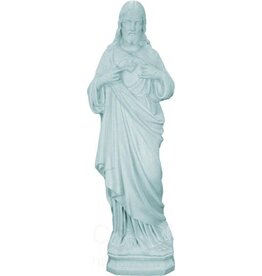 Space Age Plastics 24" Sacred Heart Of Jesus Plastic Garden Statue - Granite Finish