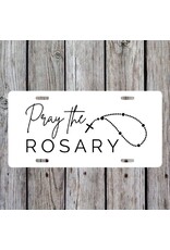 Crows Nest Atelier Pray the Rosary Vanity Auto License Plate
