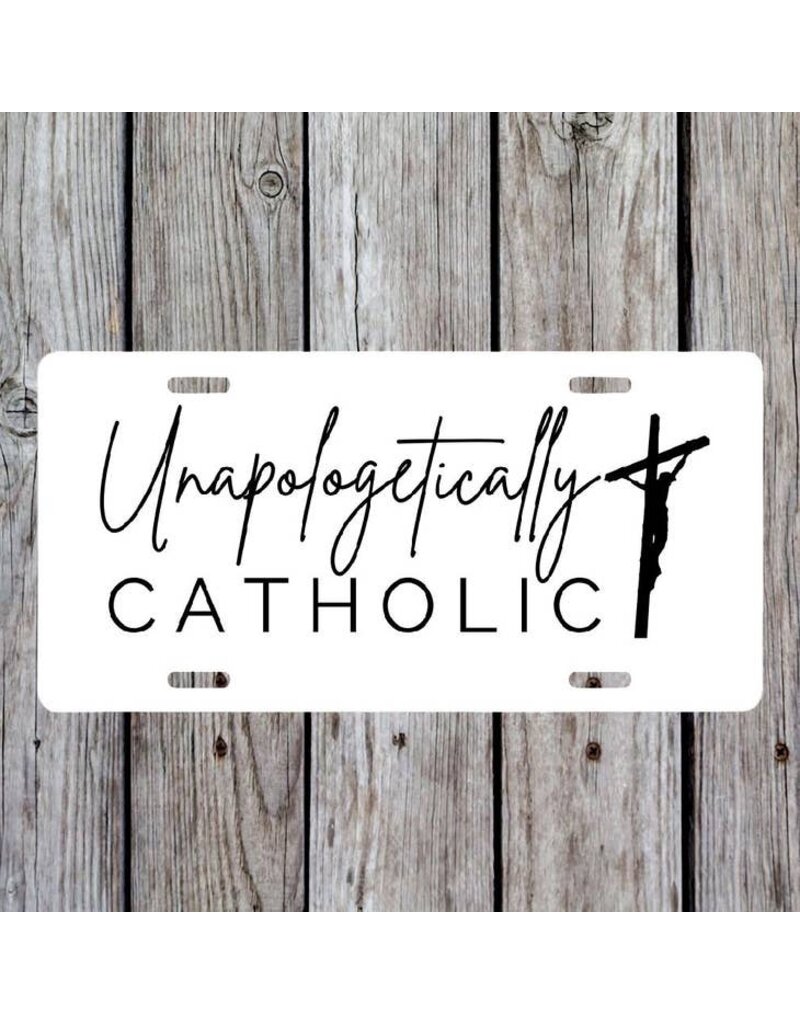 Crows Nest Atelier Unapologetically Catholic Vanity Auto License Plate