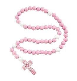 Berkander Pink Wood Baby Rosary