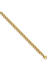 Chisel Stainless Steel Polished Yellow IP-plated 5mm 24" Curb Chain