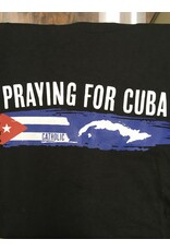 Simply Catholic Catholic Praying for Cuba T-Shirt Black, Men's XS