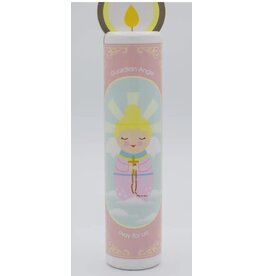 Shining Light Dolls Guardian Angel (girl) Wooden Prayer Candle