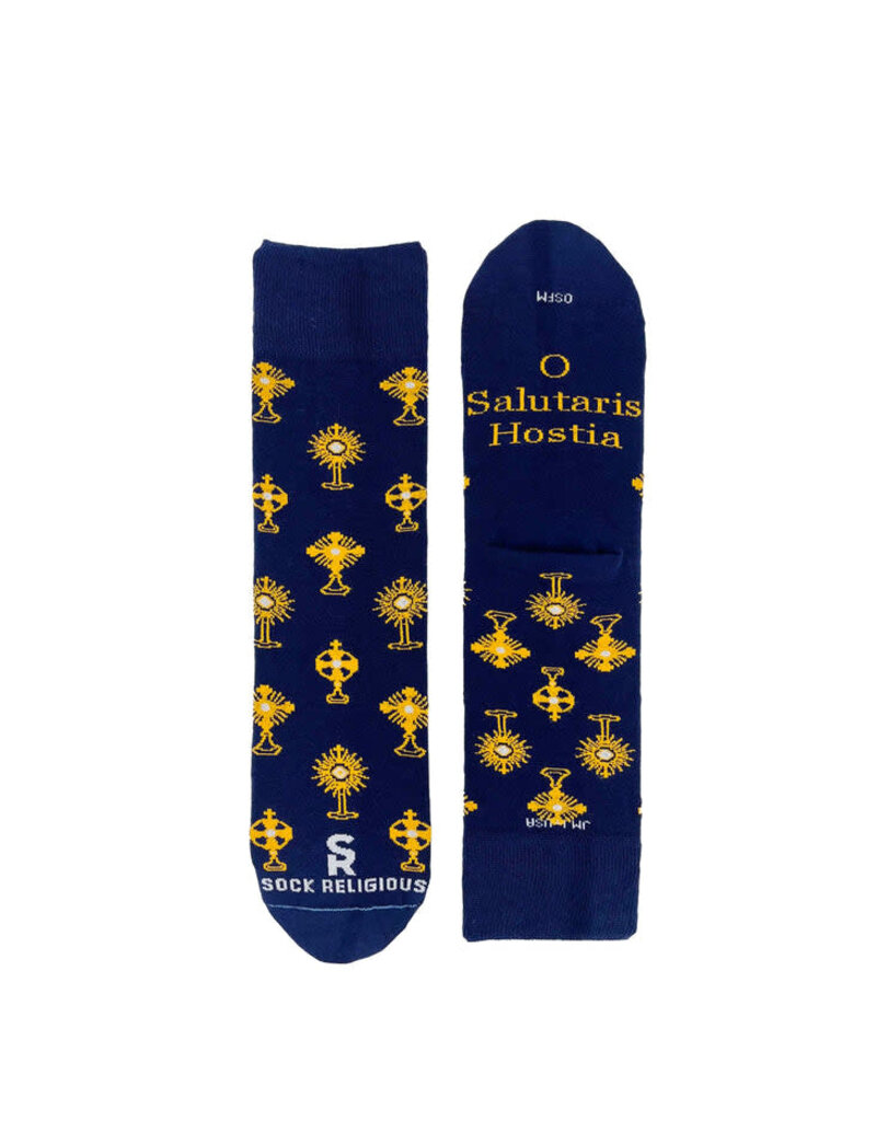 Sock Religious Sock Religious Monstrance Socks (Navy)