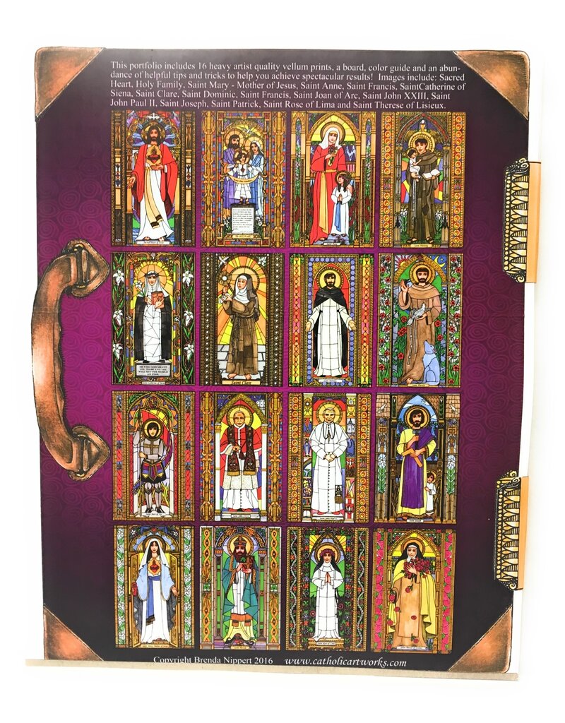 Nippert & Co. Artworks Sacred Art Coloring Portfolio - Catholic Saints