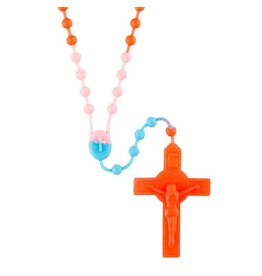 Christian Brands Multicolor Silicone Rubber Rosary