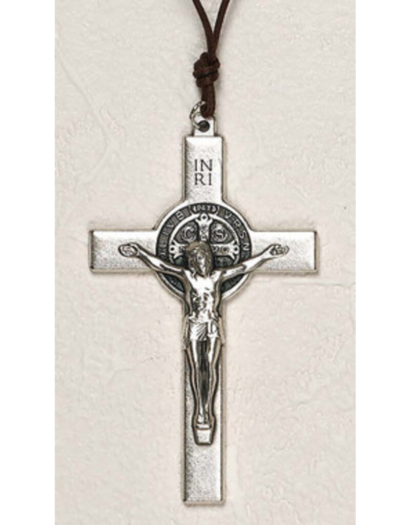 Lumen Mundi St. Benedict Crucifix Oxidized Medal