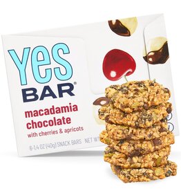 Yes Bar Yes Bar - Macadamia Cherry Chocolate - Gourmet Plant-Based Snack Bar