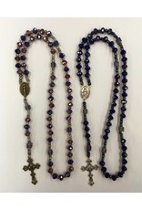 Handmade Beaded Rosary with Miraculous Medal Center