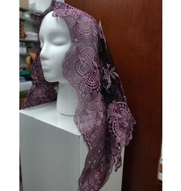 St. Stephen's Bookstore Pink and Black Eva Spanish Veil