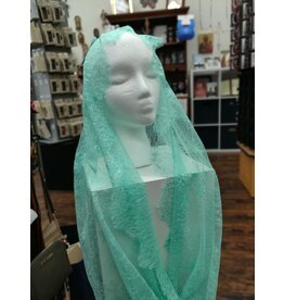 St. Stephen's Bookstore Lace Veil Infinity Scarf Tiffany Green