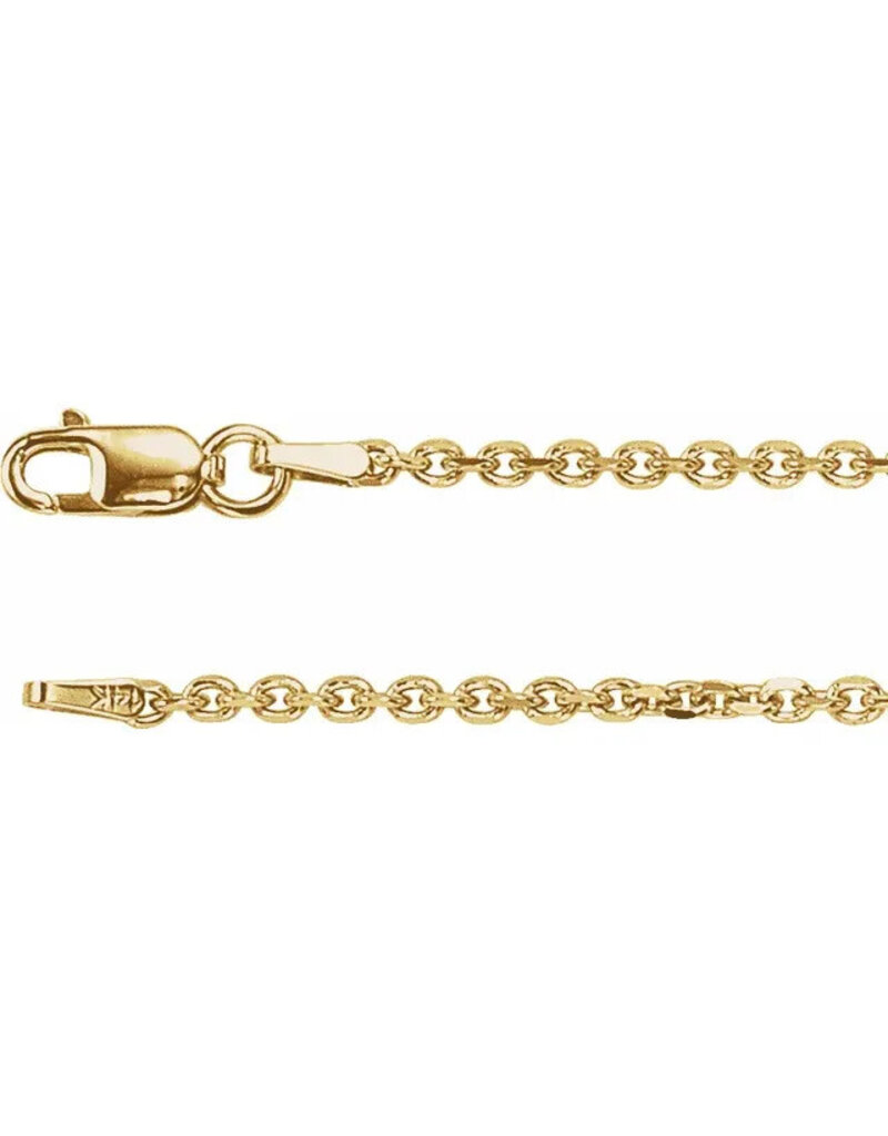 Stuller 14K Yellow Gold-Filled Cable Chain 24"