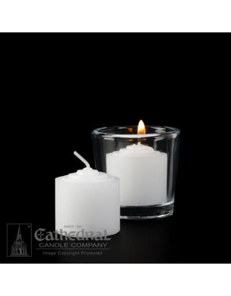 Cathedral Candle Co. 10-Hour Votive Light, single candle