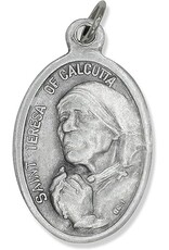 Saint Teresa of Calcutta Oxidized Medal