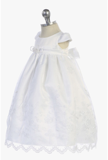 Kid's Dream White Cross Embroidered Christening Gown| Extra- Large