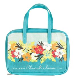 White Dove Designs Extra Large  Bible Cover - In Christ Alone - Hawaii Floral