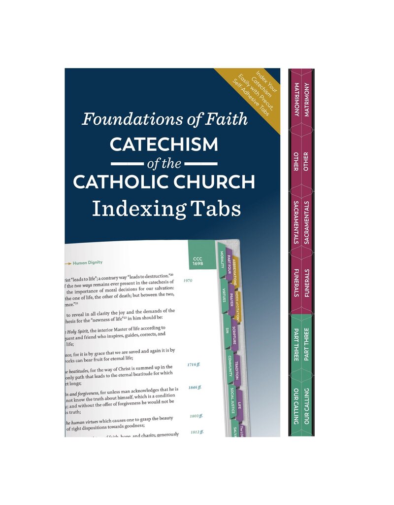 Ascension Press Foundations of Faith Catechism of the Catholic Church Indexing Tabs