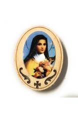 Costa Articoli Religiosi Oval Wooden Magnet | St. Therese