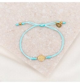 My Saint My Hero Breathe Blessing Bracelet - Gold - Mint