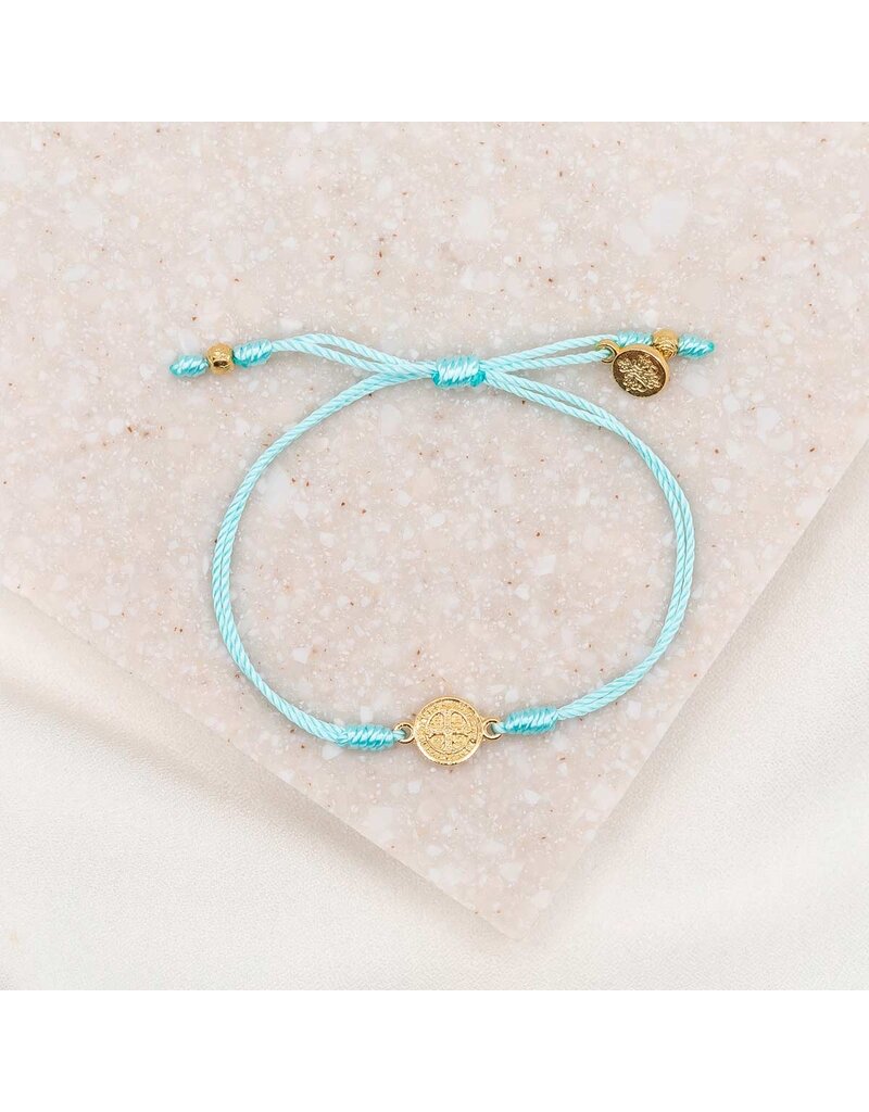 My Saint My Hero Breathe Blessing Bracelet - Gold - Mint